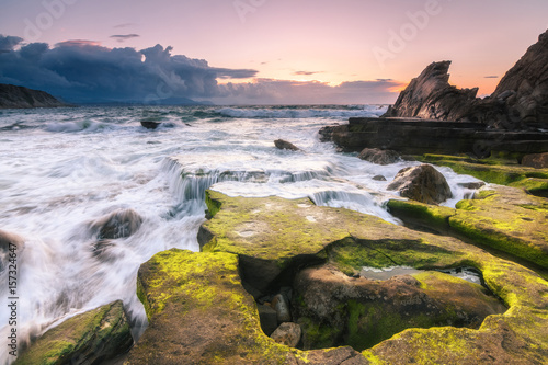 sundown at sopelana beach, Bilbao