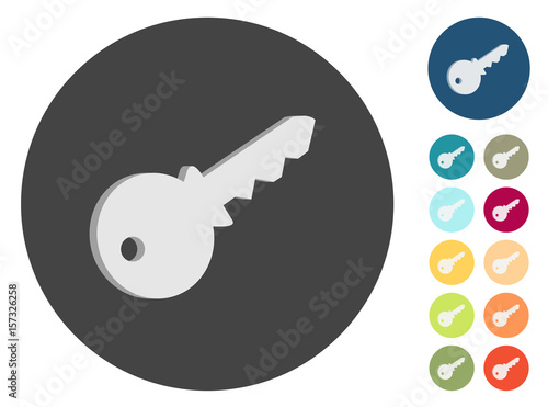 3D Icons - Schlüssel - Datenschutz