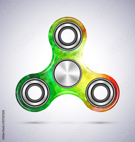 Spinner colorful mosaic design illustration