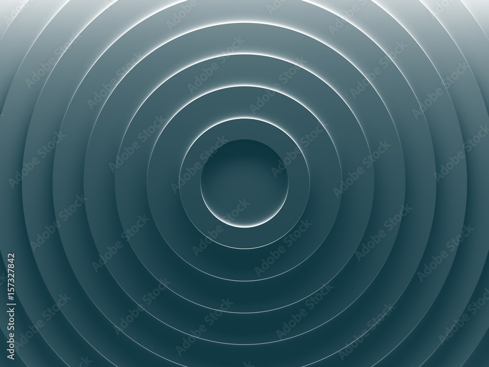 Fototapeta premium Blue swirl. Geometric background for material modern design. 3D illustration. Works for text and website backgrounds, print and mobile application.