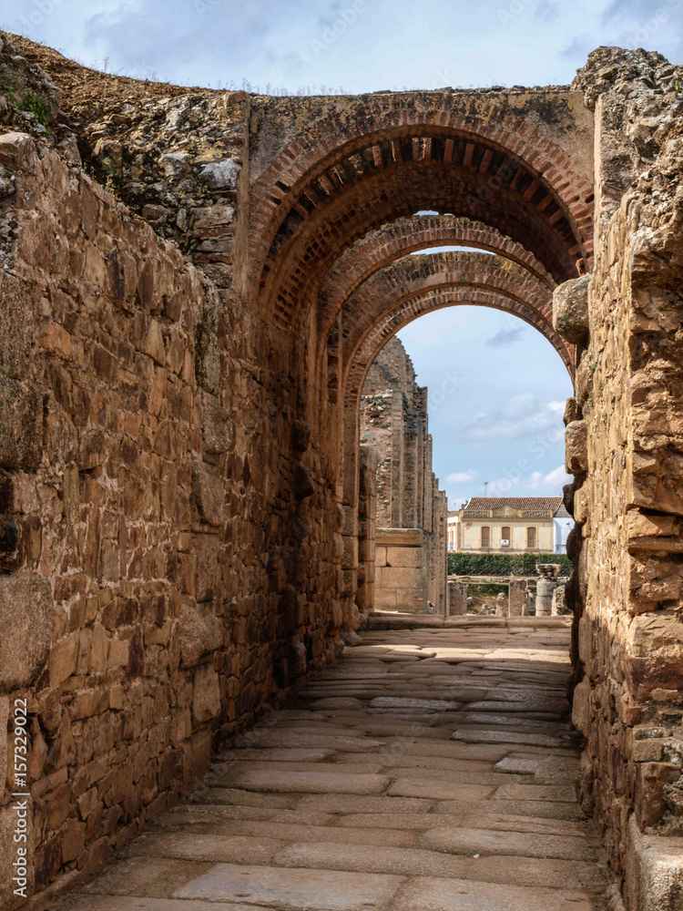 Ancient roman theatre of Merida, Spain