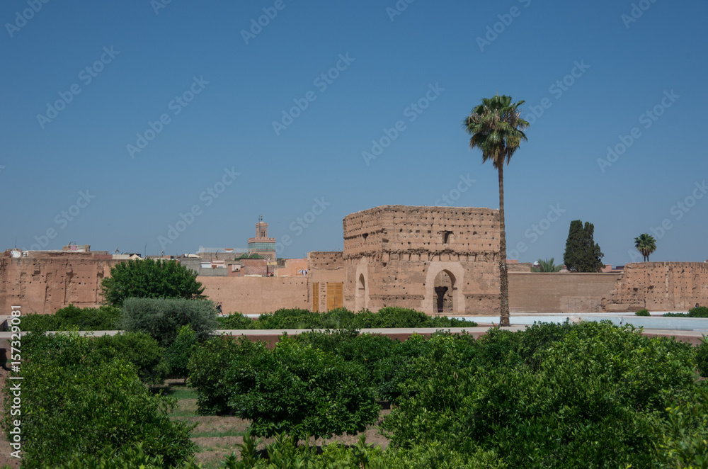 El Badi Palace or Palais El Badii in Marrakech, Morocco