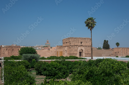 El Badi Palace or Palais El Badii in Marrakech, Morocco