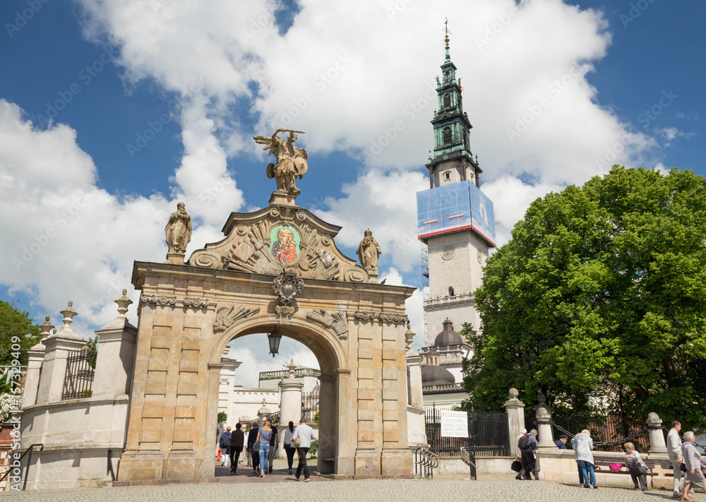 Obraz premium Częstochowa - Klasztor na Jasnej Górze.