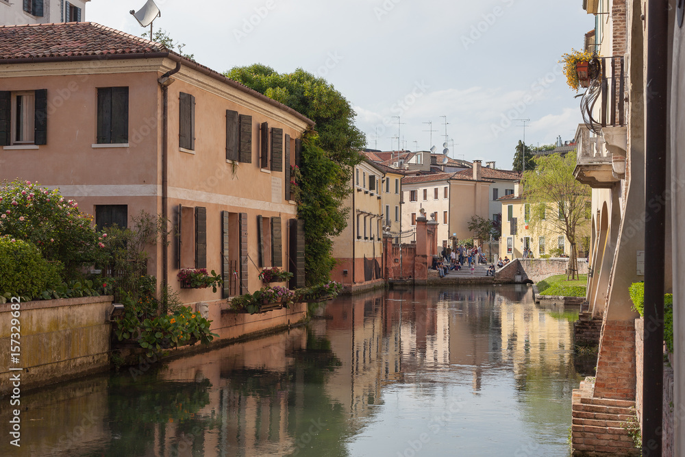 Sile river in Treviso's centre