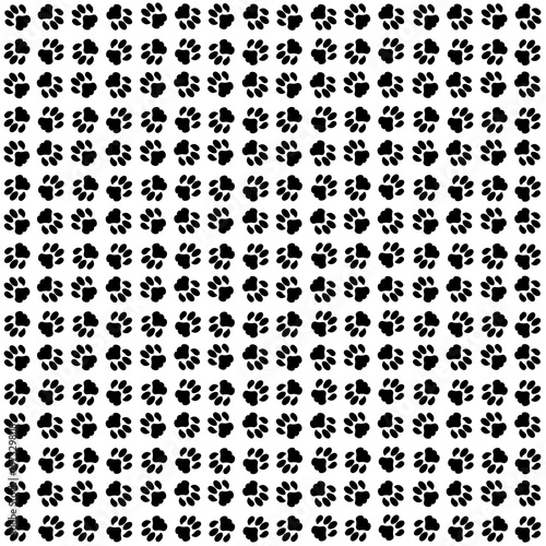 Pattern from animal footprint