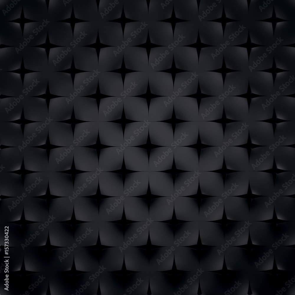 Abstract black geometrical background. 3D render Abstract black geometrical background. 3D render