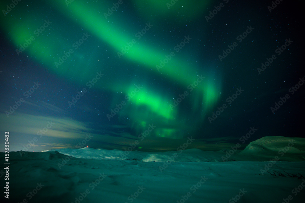 Aurora activity over Tromso Aurora activity over Tromso