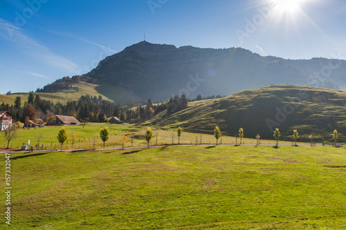 Wallpaper Mural Mount Rigi and autumn landscape, Alps, Switzerland  Torontodigital.ca