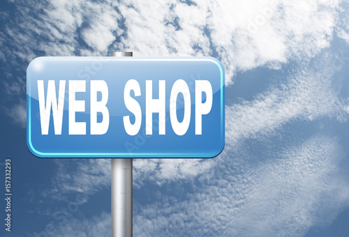 web shop and online shopping