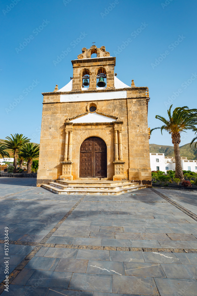 Church of Nuestra Senora de la Pena near Betancuria, Ermita de la Virgen de la Pena, Fuerteventura, Spain