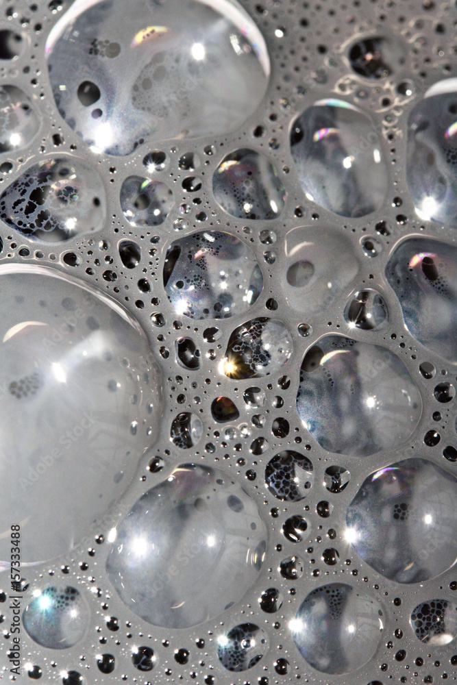 Close Up of Bubbles Made from Paint