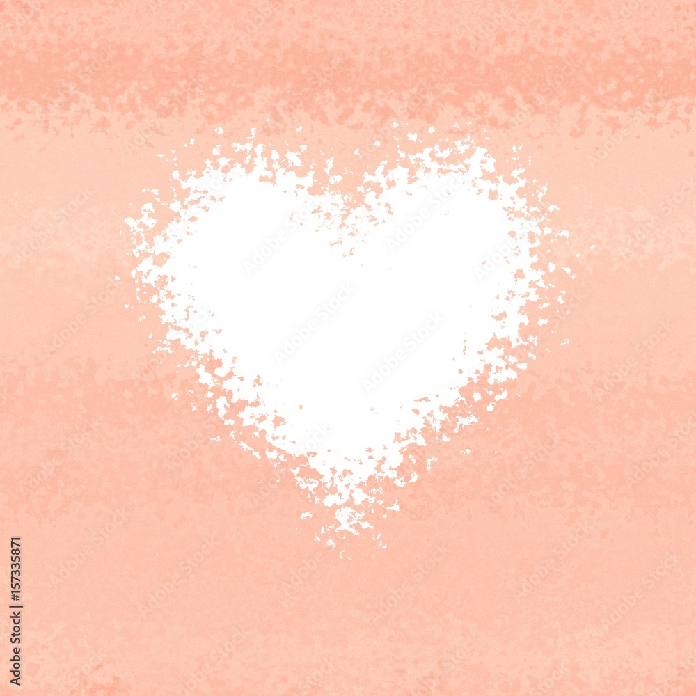 Pastel abstract love heart symbol light deformed background