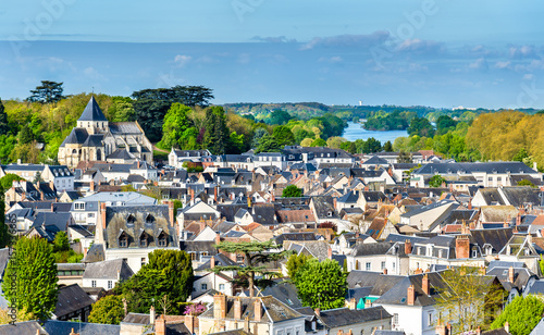 View of the medieval town of Amboise in France, the Loire Valley photo