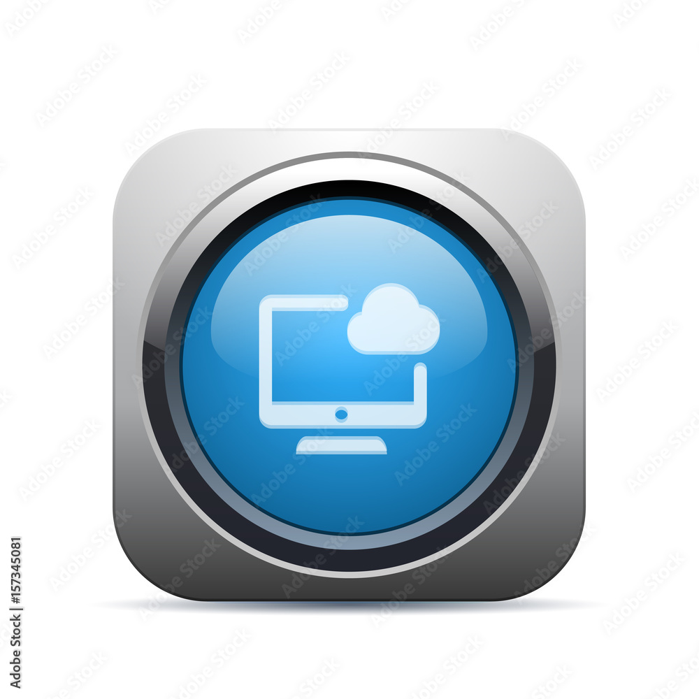 Square Push-Button - Vector Square Push-Button - Vector