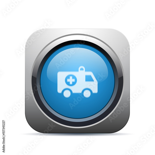 Square Push-Button - Vector