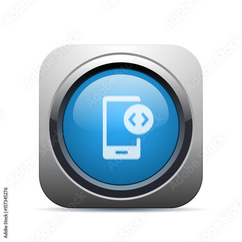 Square Push-Button - Vector