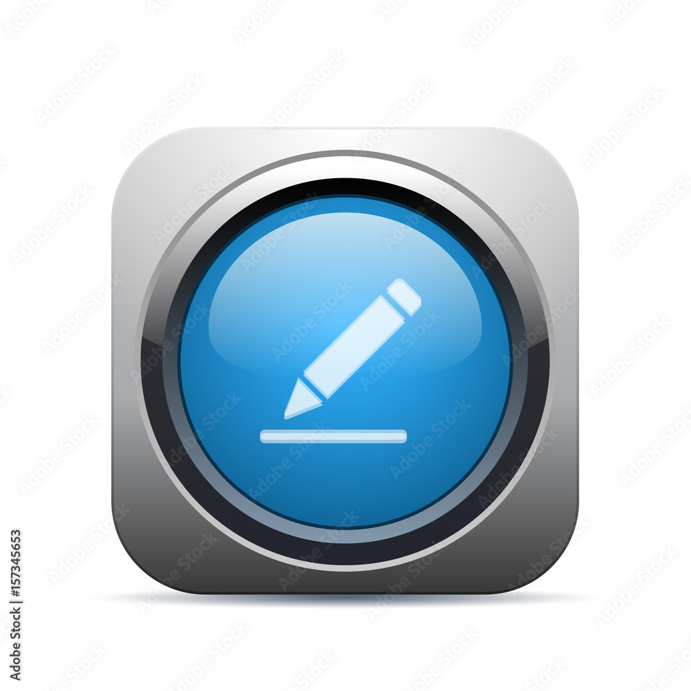 Square Push-Button - Vector Square Push-Button - Vector