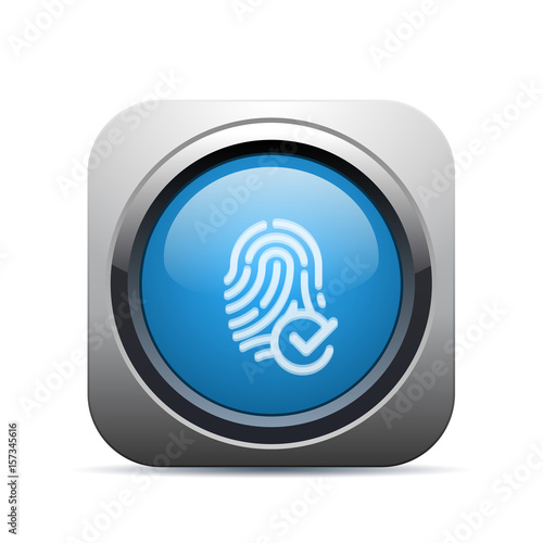 Square Push-Button - Vector