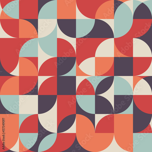 Abstract retro vintage geometric shape pattern background