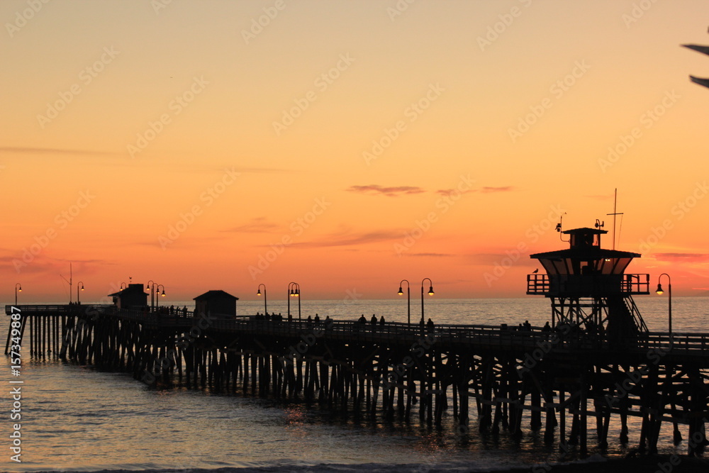 San Clemente Pier Sunset 4