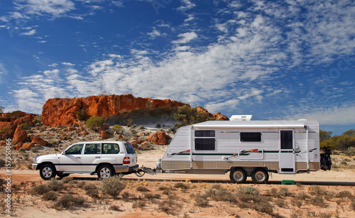 Canvas Print Outback Touring in Australia