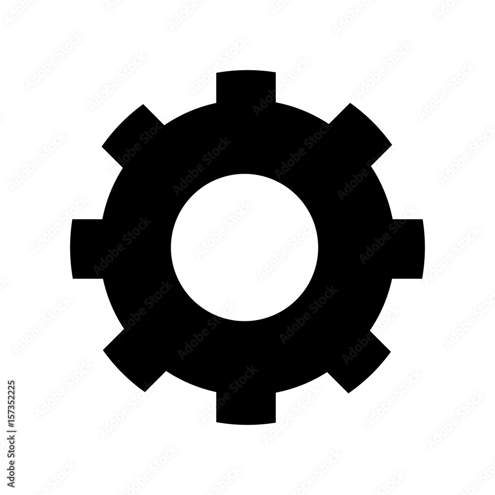 gear icons minimal style Icon vector Eps10