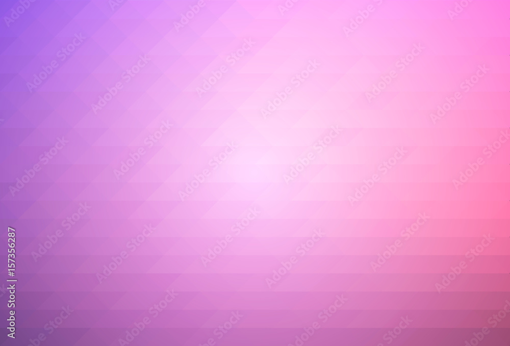 Purple blue pink rows of triangles background