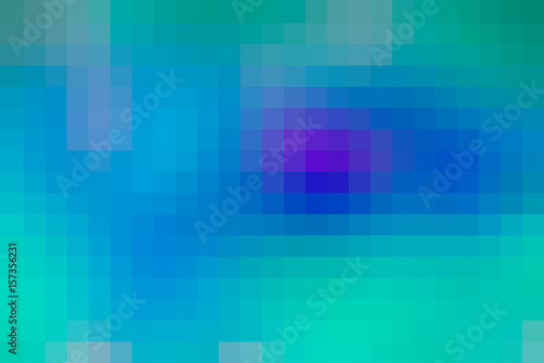 Turquoise blue purple mosaic square tiles background