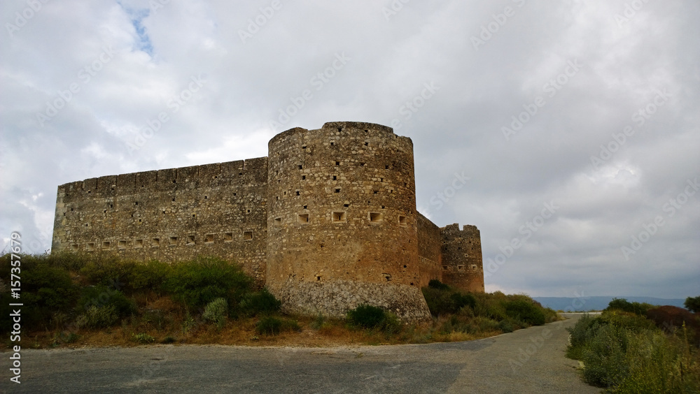Ancient fortress-castle, in the village of Aptera Crete