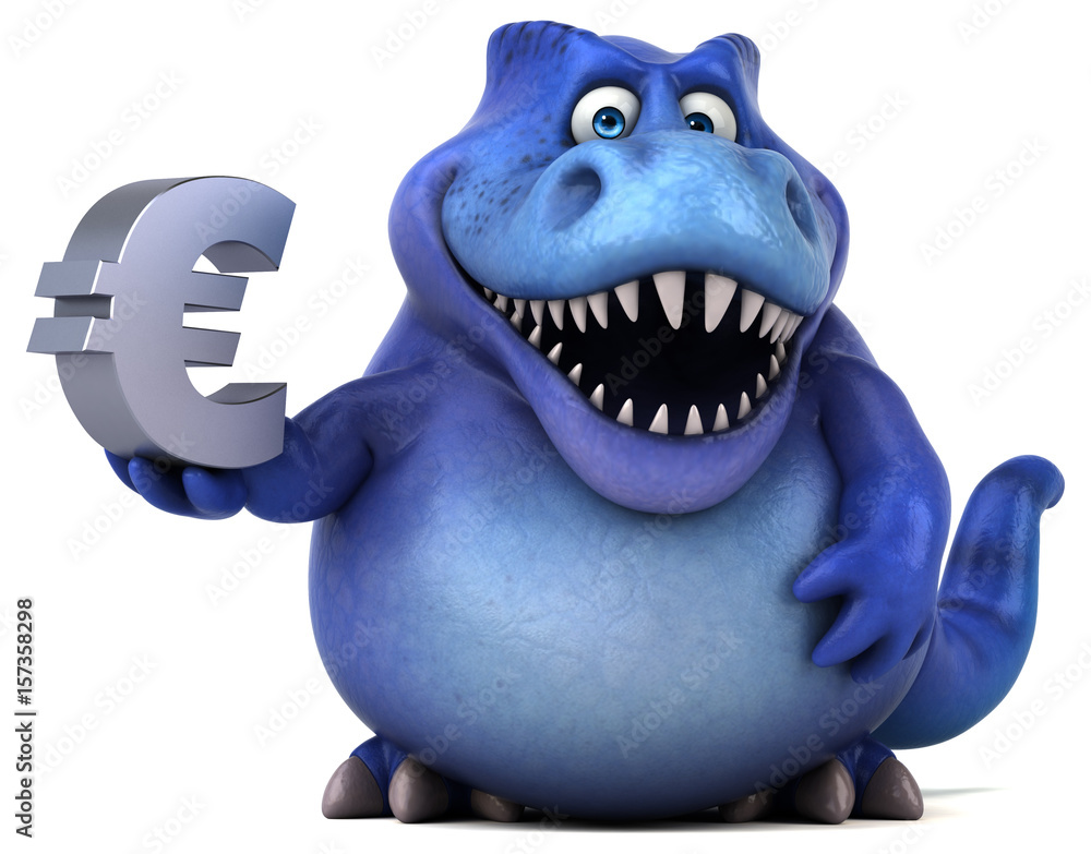 Fun dinosaur - 3D Illustration Fun dinosaur - 3D Illustration