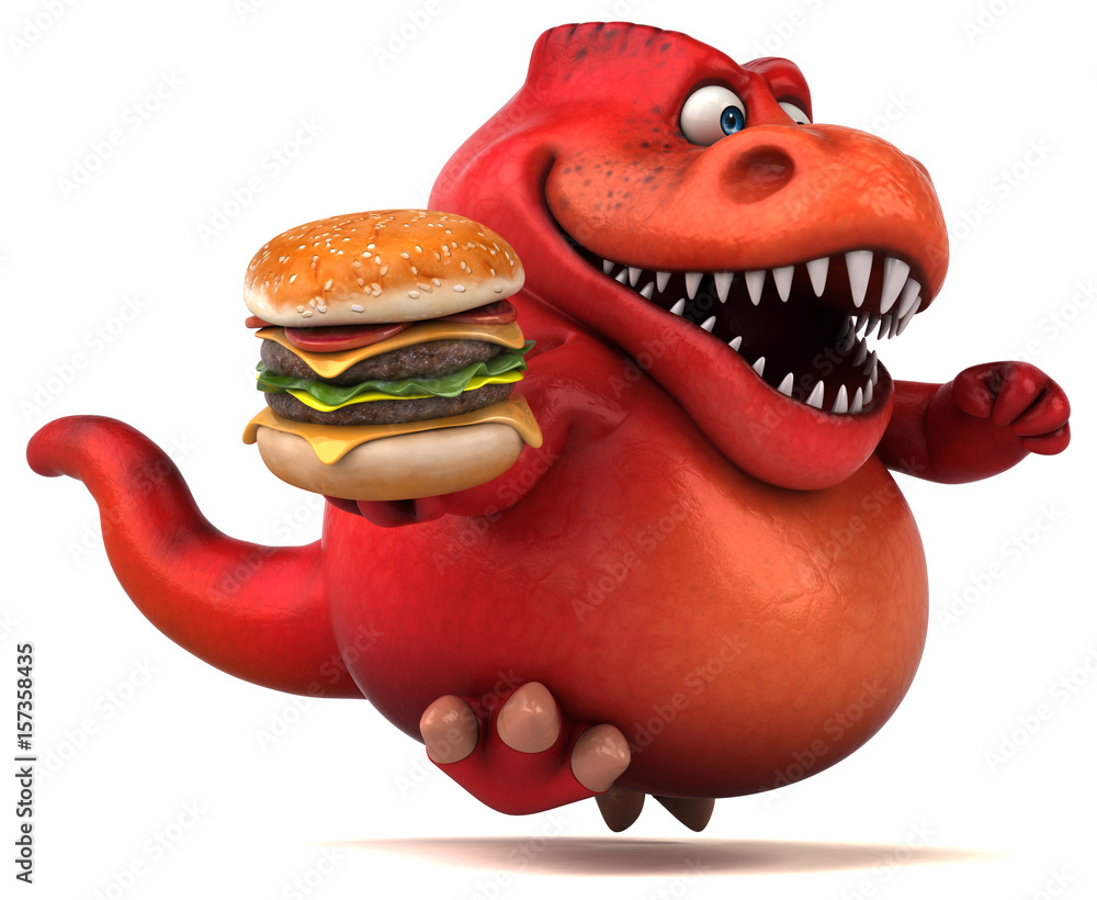 Obraz premium Fun dinosaur - 3D Illustration