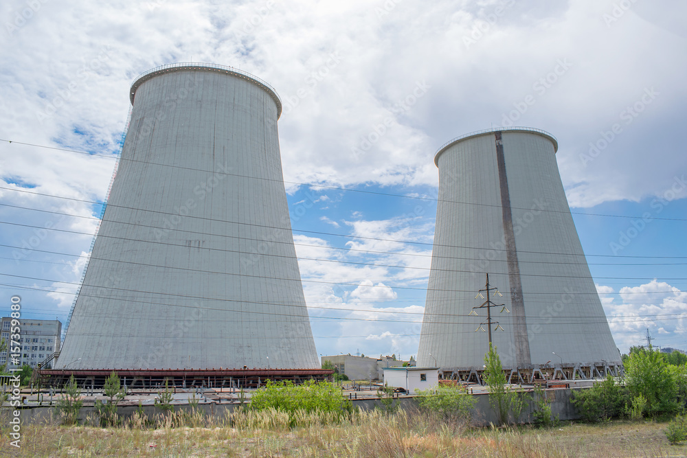 Power station cooling towers Power station cooling towers