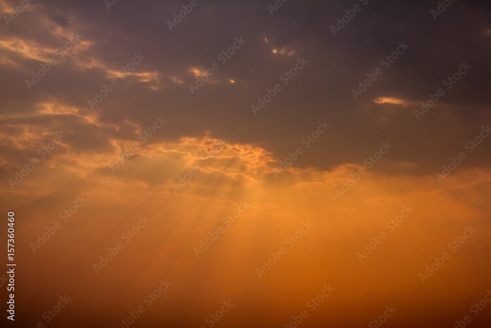 Sky and sunlight abstract background.
