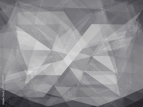 Fototapeta Naklejka Na Ścianę i Meble -  Double exposure of Black and white Low Poly trangular trendy hipster background for retro flyer, stylish brochure, poster,background and vintage applications.