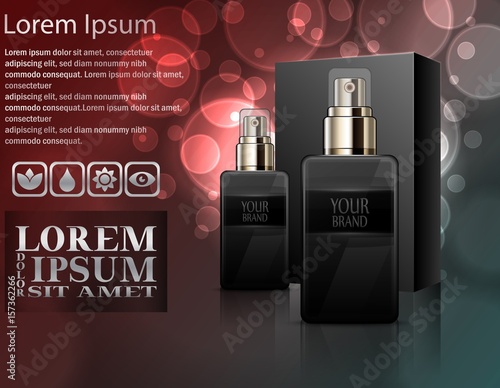 Mens perfume with package box