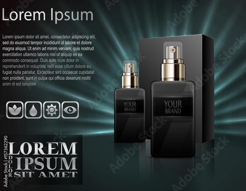 Mens perfume with package box