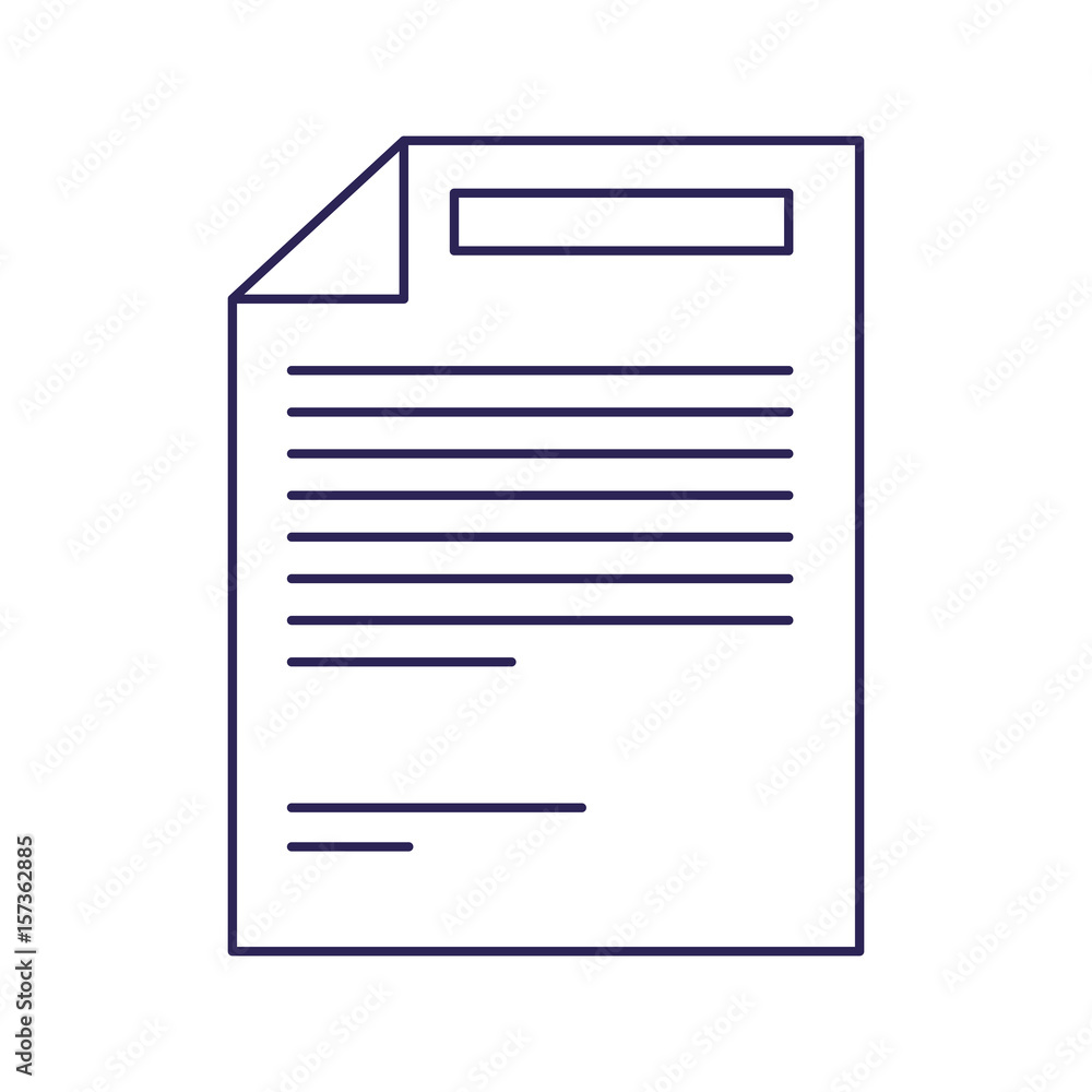 purple line contour of paper sheet with text vector illustration purple line contour of paper sheet with text vector illustration