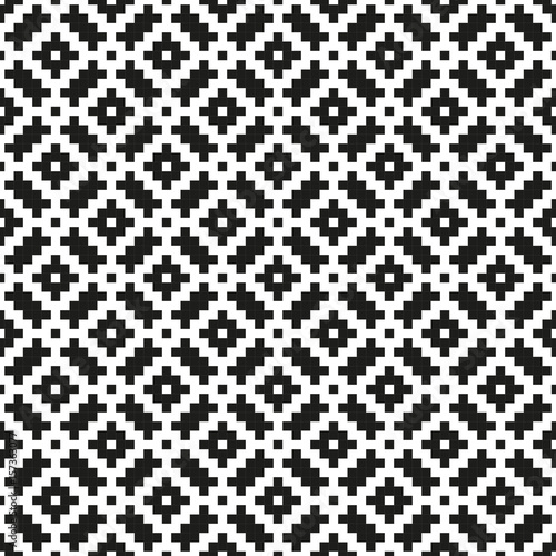 Mosaic seamless pattern. Modern geometric texture