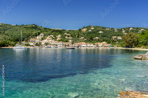 Agios Stefanos a small tourist resort on the north east coast of Corfu in Greece