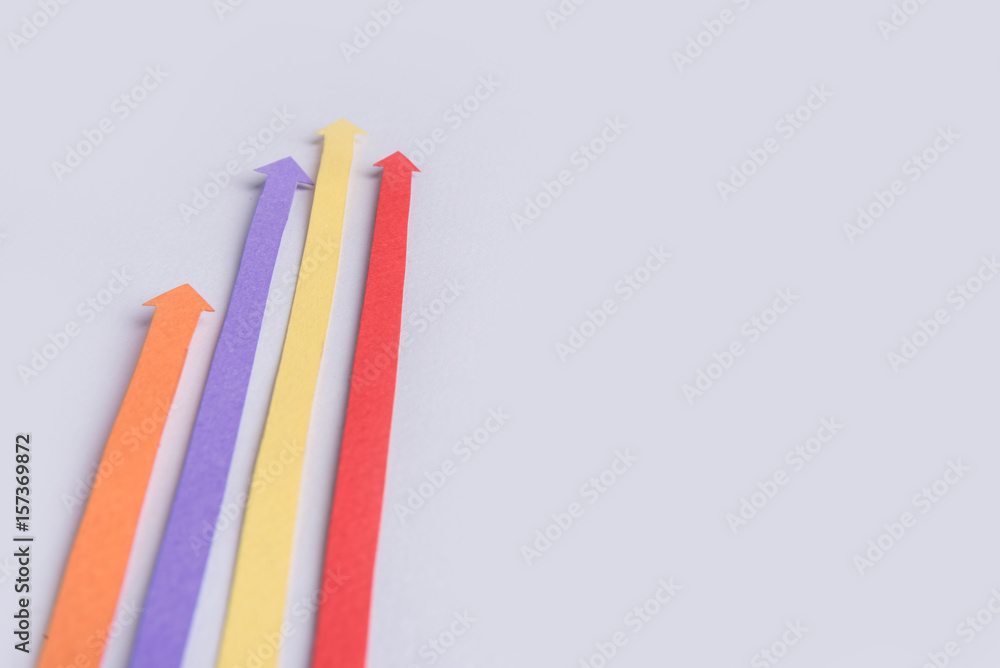 Business graphics arrows isolated over grey background. Business graphics arrows isolated over grey background.
