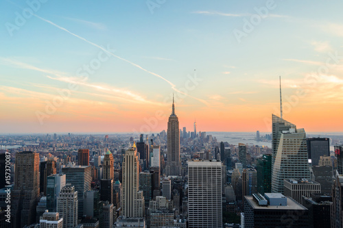 View from Top of the Rock during the sunset © dominikfrings