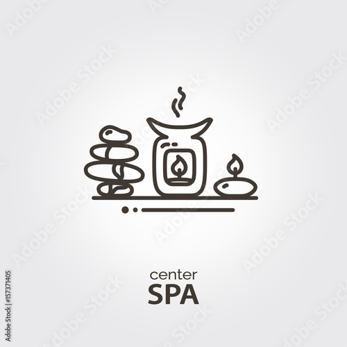 SPA center - logo template