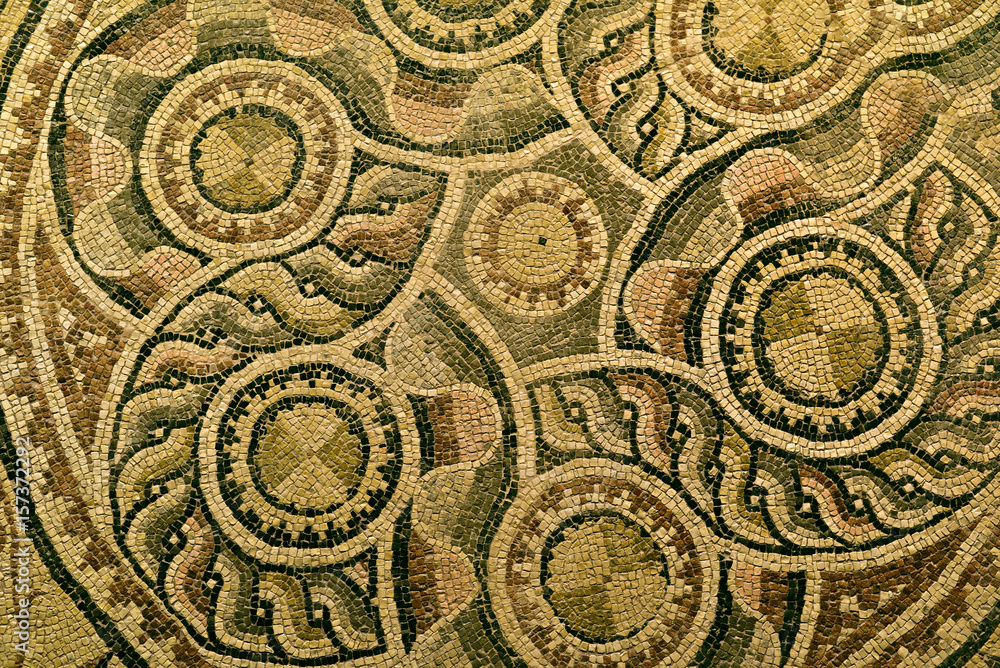 Ancient Mosaic Tiles Background Ancient Mosaic Tiles Background