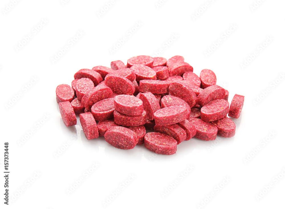Pile of rat poison on white background Pile of rat poison on white background