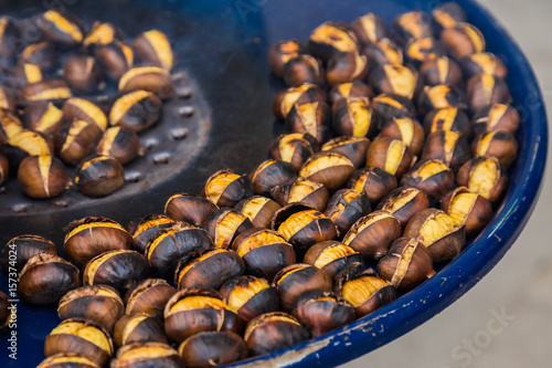 Photography Fried chestnuts on the street