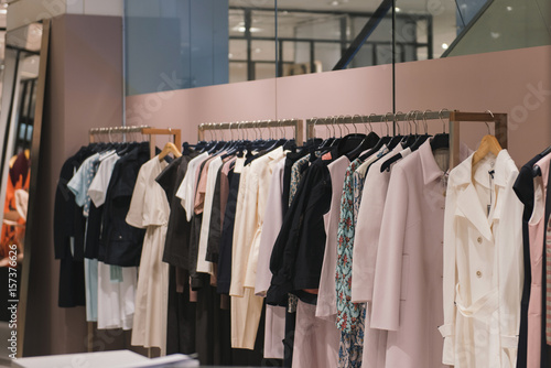 Women clothes in a store in Paris