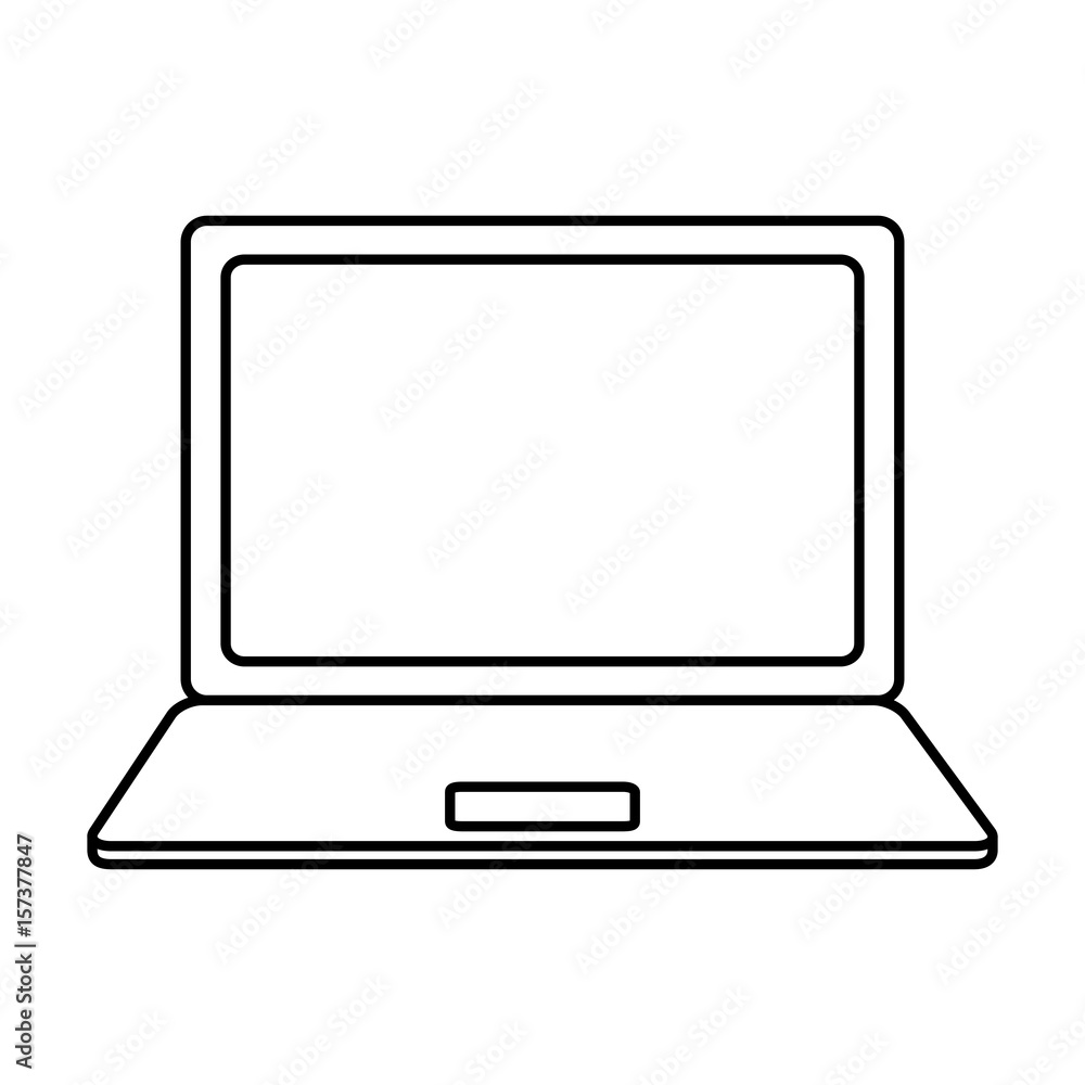 Laptop computer icon over white background. vector illustration Laptop computer icon over white background. vector illustration