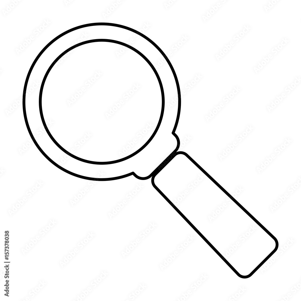 magnifying glass icon over white background. vector illustration magnifying glass icon over white background. vector illustration
