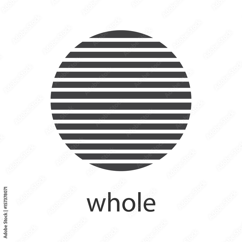 Whole symbol glyph icon
